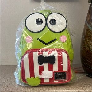 Sanrio Keroppi Green and Red Plush Bag